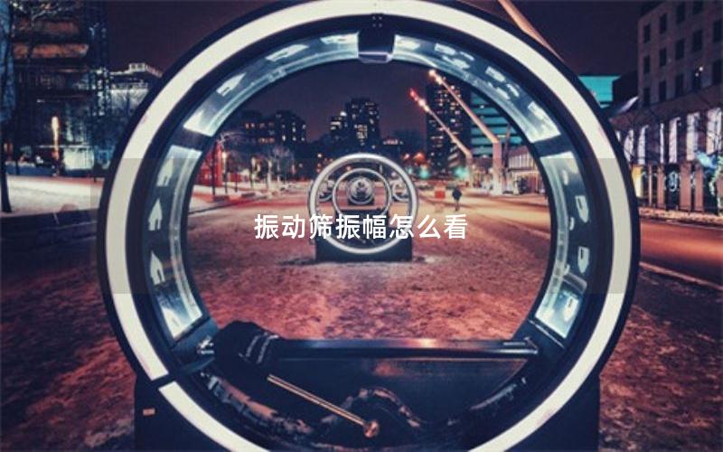 振動(dòng)篩振幅怎么看